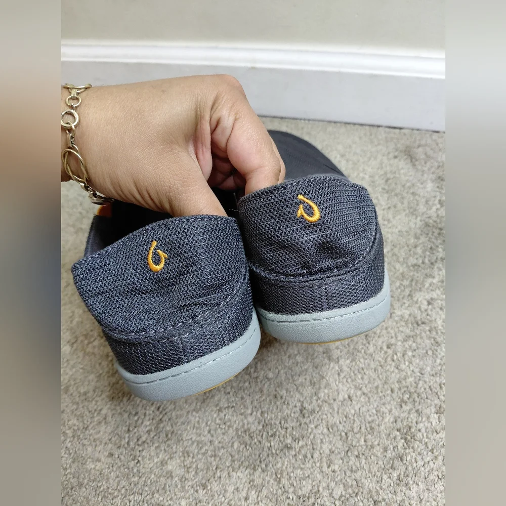 Olukai Men's 11.5M Gray Slip-On Shoes
